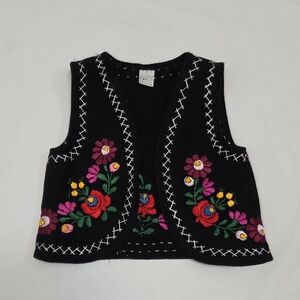 Kids Embroidered Cotton Vest